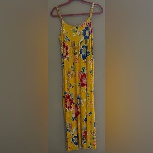 Vintage Dolce & Gabbana Yellow Floral Maxi Dress 44/14